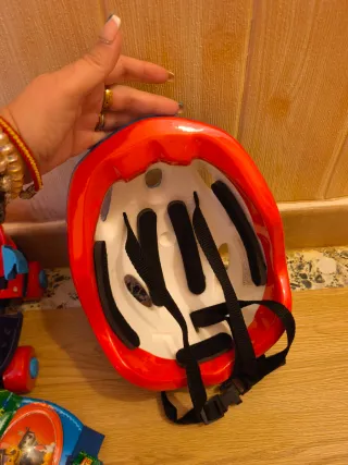 Kit Patines Spiderman y Protecciones Paw Patrol