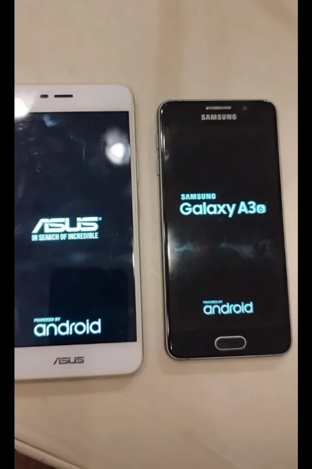 Lotto 2 Cellulari Asus e Samsung  A3 da testare
