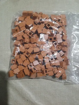 Lego 1x1 medium nougat - 50 unidades
