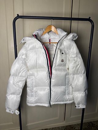 Piumino Moncler Bianco Lucido taglia M