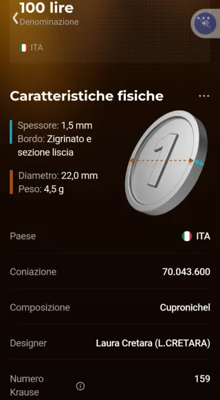 Italia 100 Lire 1997-R