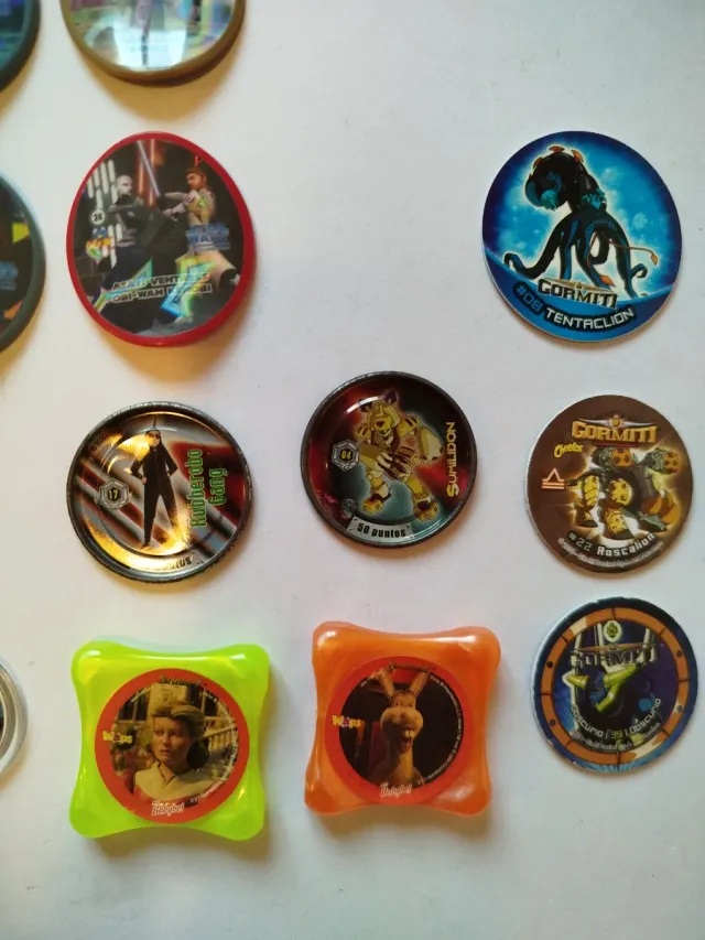 Tazos di Star Wars, Gormiti e Medabots con Shrek