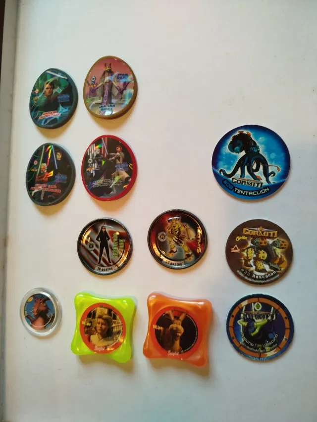 Tazos di Star Wars, Gormiti e Medabots con Shrek