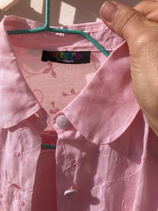 Vestido niña talla 7 dos piezas bordado