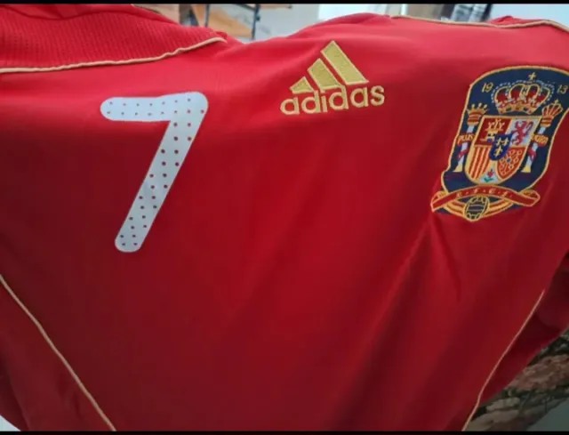 Camiseta Fútbol David Villa 2008 España Talla L