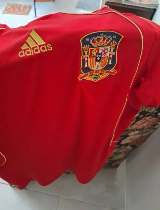 Camiseta Fútbol David Villa 2008 España Talla L