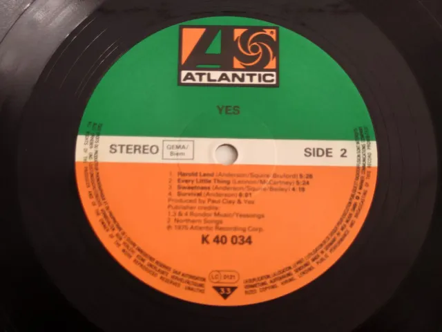 Vinilo LP Yes - Atlantic Records