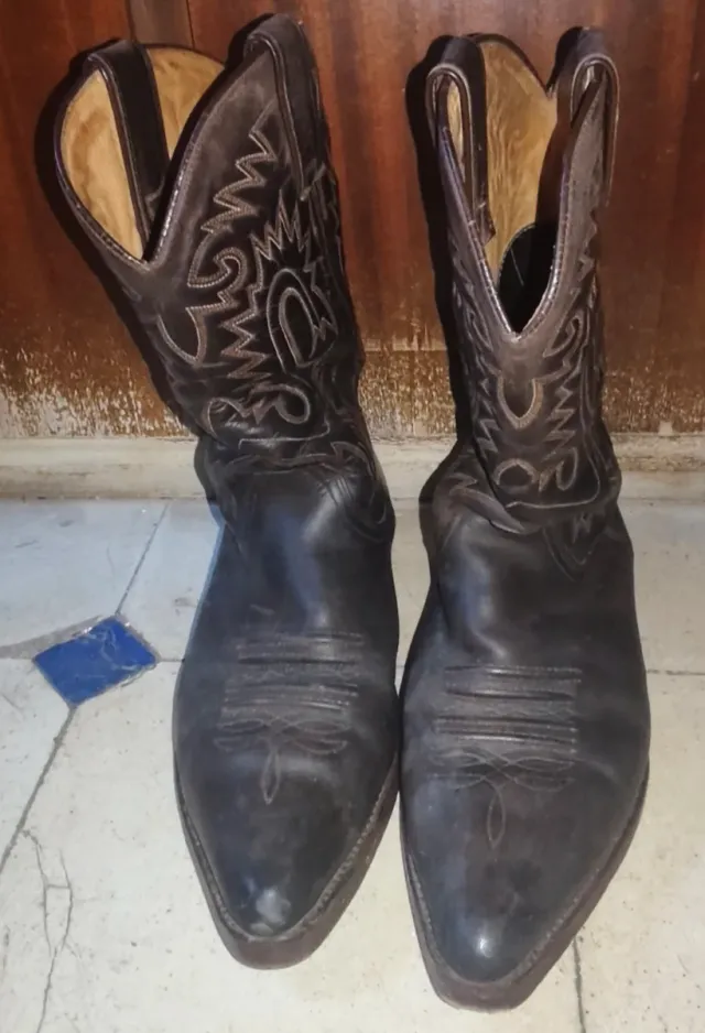 Botas de cuero estilo cowboy handmade