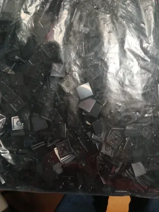 Lego Tile 2x2 Preto - 50 Unidades Novas