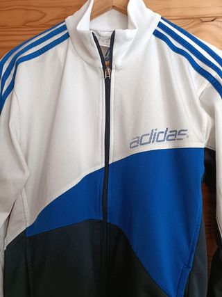 Sudadera Adidas Color Azul y Blanco Talla S.