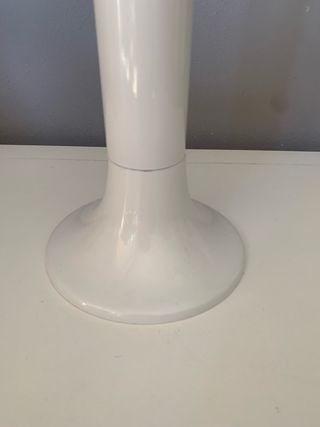 Posacenere bianco Space Age design Lam vintage