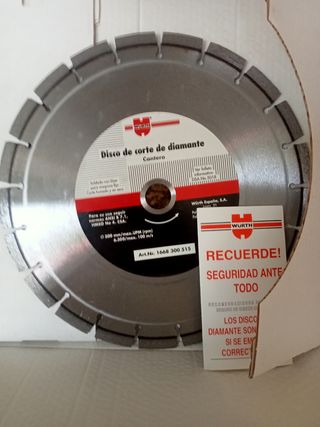 Disco Diamante Wurth Zebra Cantero