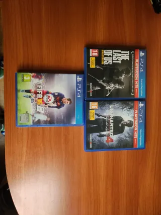 3 Juegos PS4: FIFA 16, The Last of Us, Uncharted 4