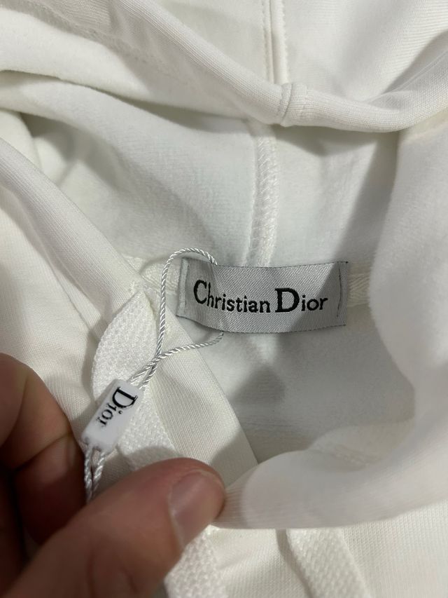 Sudadera Dior Blanca Talla S, pone M pero es S