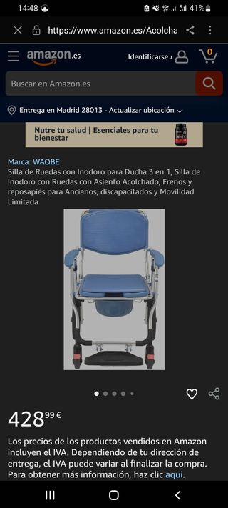 Silla de ducha y WC