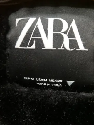 Parka Zara Negra Mujer Talla M
