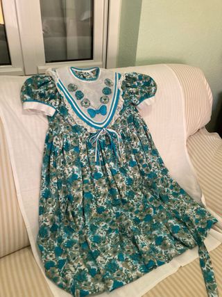 Vestido niña estampado floral talla 7