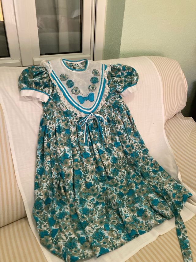 Vestido niña estampado floral talla 7