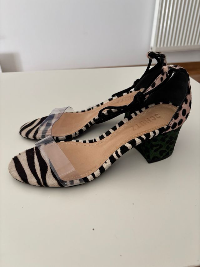 Sandalias Schutz Animal Print