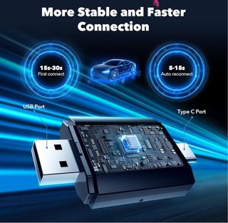 Adaptador Portátil Carplay Android Auto