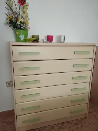 Cómoda juvenil 5 cajones