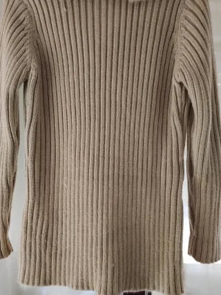 Chaqueta Cortefiel Piel y Lana Camel Talla M