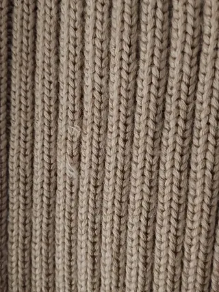 Chaqueta Cortefiel Piel y Lana Camel Talla M