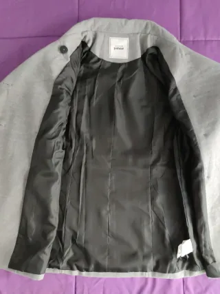 Abrigo Pinkie Talla S Gris