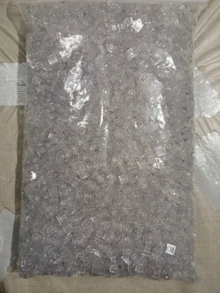 Lego 1x1 Plate Trans-Clear 50 Unidades