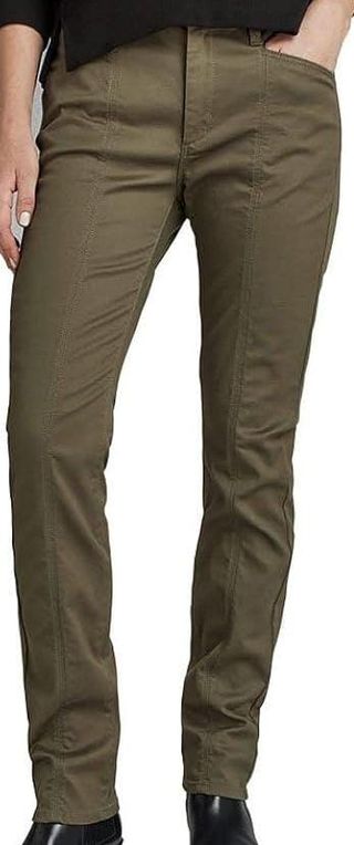 Pantalones verdes de corte recto