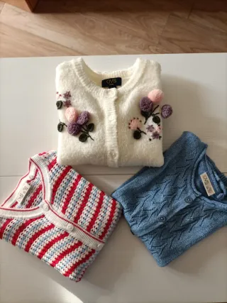 Set 3 cardigan bambina 4-5 anni OVS