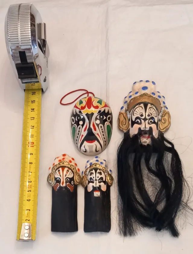 Conjunto 4 Máscaras Chinas Decorativas