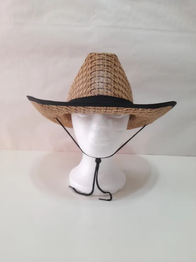 Sombrero de paja con cordón ajustable