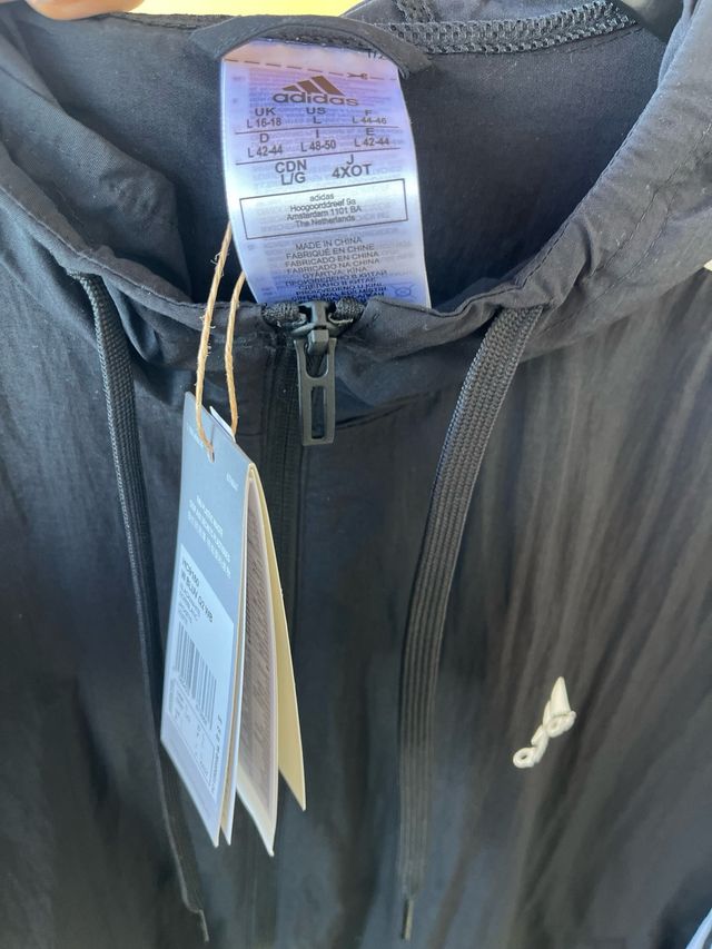 Cortavientos Adidas Negro