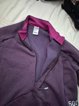 Sudadera deportiva Quechua morada Talla S