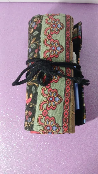 Astuccio vintage tessuto