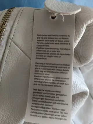 Mochila Abbacino Piel Gris Nueva