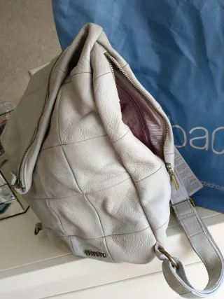 Mochila Abbacino Piel Gris Nueva