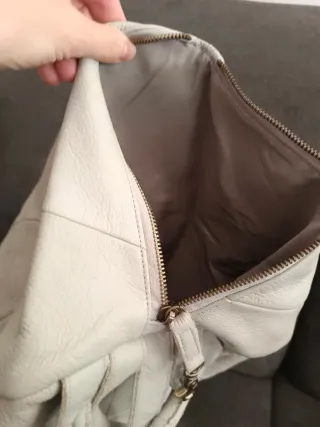 Mochila Abbacino Piel Gris Nueva