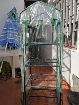 Invernadero balcón 4 estantes