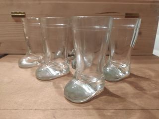 Set di 6 bicchierini da liquore a forma di stivale