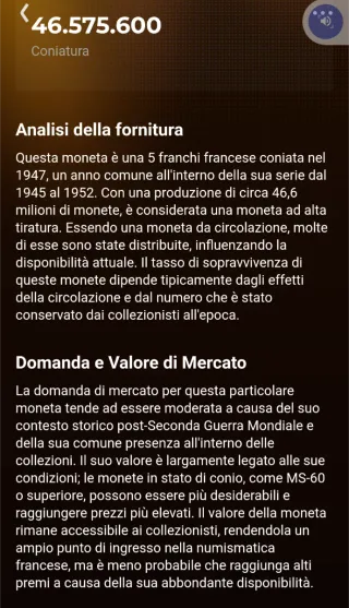 Francia 5 franchi 1947 Alluminio