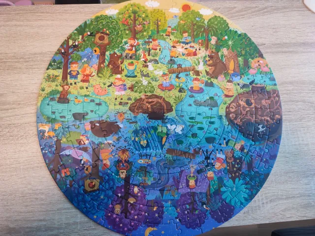 Puzzle redondo infantil