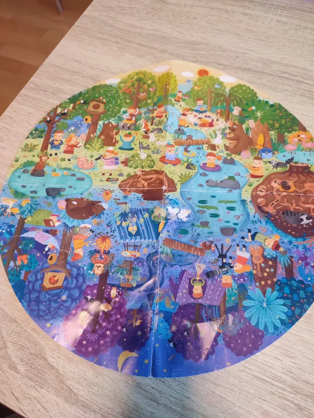 Puzzle redondo infantil