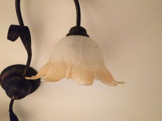 Lotto Lampadari country vetro e metallo