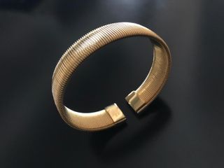 Pulsera Esclava TOUS Acero Dorado Bulevar 14mm