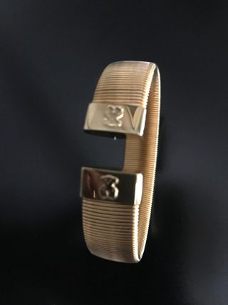 Pulsera Esclava TOUS Acero Dorado Bulevar 14mm