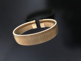 Pulsera Esclava TOUS Acero Dorado Bulevar 14mm