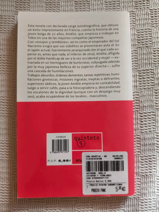 Estupor y temblores (Spanish Edition)