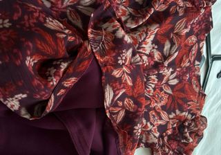 Vestido estampado floral rojo